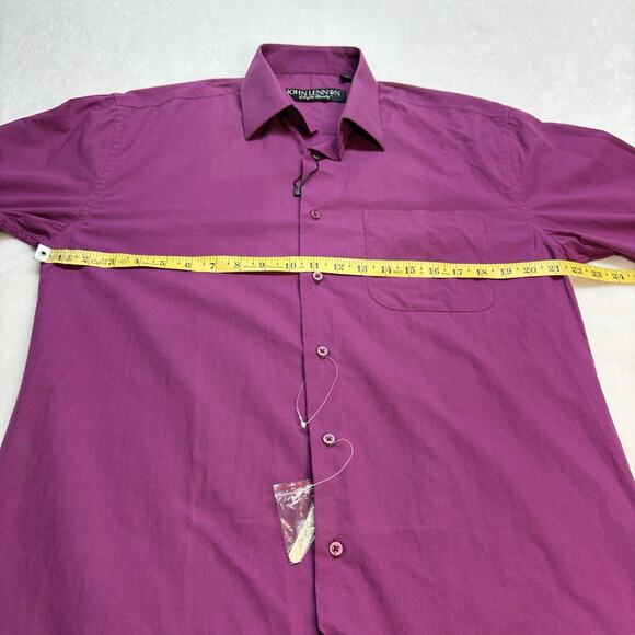 John Lennon x English Laundry Purple Ombré Long Sleeve Button Down Shirt Size M - Picture 11 of 12